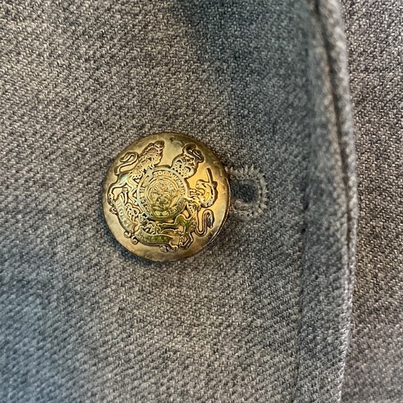 J. Crew "Schoolboy" Gray Wool Double Button Blazer, Size 4 Tall academia preppy - Picture 2 of 9